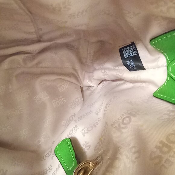 Michael Kors Lime Green Satchel  Crossbody - Picture 11 of 11
